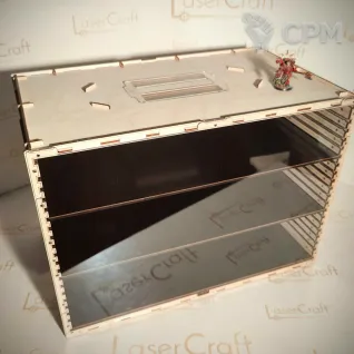 Описание картинки DFs30 Переноска для миниатюр (с экраном) от StudioOtolega по цене 6 300руб | Свободный Рынок Миниатюр - СРМ