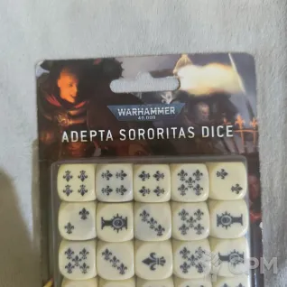 Описание картинки Adepta Sororitas Dice Set от User19033 по цене 9 000руб | Свободный Рынок Миниатюр - СРМ