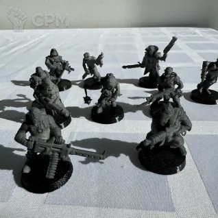 Описание картинки Chaos cultists от mak6389 по цене 900руб | Свободный Рынок Миниатюр - СРМ