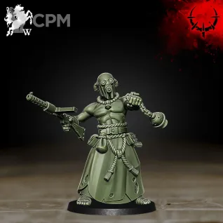 Описание картинки Mercenaries - Cultists and Leader от Manufactorum76 по цене 1 200руб | Свободный Рынок Миниатюр - СРМ