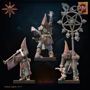 Описание картинки Cultists Command Group от PocketSized Prints по цене 500руб | Свободный Рынок Миниатюр - СРМ