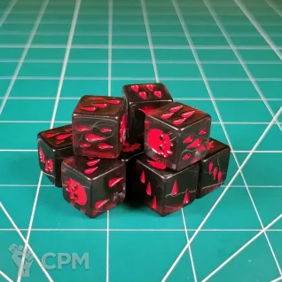 Описание картинки Custom Blood Angels Dice x10 II от Vault Boy по цене 1 498руб | Свободный Рынок Миниатюр - СРМ