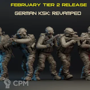 Описание картинки German KSK REVAMPED от PocketSized Prints по цене 750руб | Свободный Рынок Миниатюр - СРМ