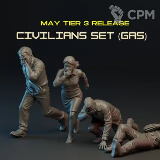 Описание картинки Civilian Set (gas) от PocketSized Prints по цене 450руб | Свободный Рынок Миниатюр - СРМ