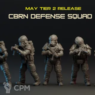 Описание картинки CBRN Defense Squad от PocketSized Prints по цене 750руб | Свободный Рынок Миниатюр - СРМ