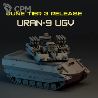 Описание картинки URAN-9 UGV от Manufactorum76 по цене 750руб | Свободный Рынок Миниатюр - СРМ
