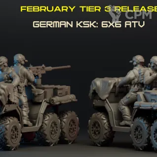 Описание картинки German ksk: 6x6 ATV от PocketSized Prints по цене 600руб | Свободный Рынок Миниатюр - СРМ