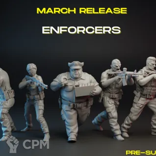 Описание картинки Enforcers от PocketSized Prints по цене 750руб | Свободный Рынок Миниатюр - СРМ