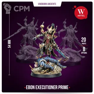 Описание картинки Миниатюра Ebon Executioner Prime от Артель W по цене 2 350руб | Свободный Рынок Миниатюр - СРМ