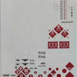 Описание картинки Death Korps of Krieg Transfer Sheet Decals от Black Legion Hall по цене 660руб | Свободный Рынок Миниатюр - СРМ