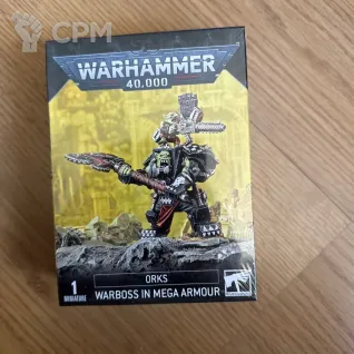 Описание картинки Ork Warboss In Mega Armour от zurdo по цене 4 350руб | Свободный Рынок Миниатюр - СРМ