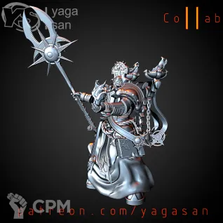 Описание картинки Exalted Sorcerer / Chaos Space Marines Sorcerer от Studio Cockatoo по цене 363руб | Свободный Рынок Миниатюр - СРМ