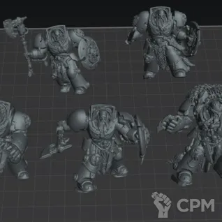 Описание картинки Wolf Guard Terminators (Scan) от Магазин Омегона по цене 900руб | Свободный Рынок Миниатюр - СРМ