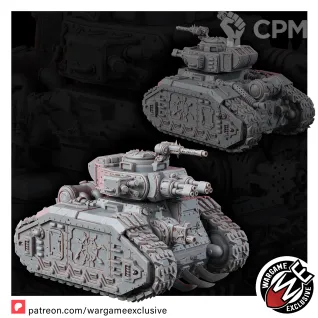 Описание картинки Renegades of pain degrader battle tank Леман Русс Ренегатов от WastelandMiniatures по цене 3 300руб | Свободный Рынок Миниатюр - СРМ
