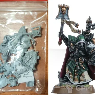 Описание картинки Dark Angels Interrogator Chaplain от Сергиев Илья по цене 350руб | Свободный Рынок Миниатюр - СРМ