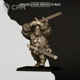 Описание картинки OGRES WITH ZWEIHANDER от Wardog Workshop по цене 1 200руб | Свободный Рынок Миниатюр - СРМ