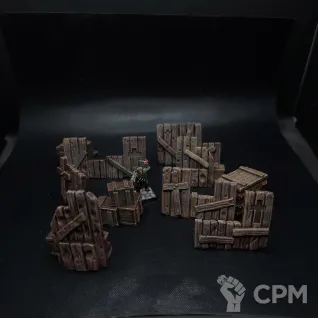 Описание картинки 7 печатных баррикад в покрасе №4 от V130177@mail.ru по цене 1 500руб | Свободный Рынок Миниатюр - СРМ