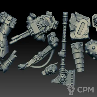 Описание картинки Siege Breaker Consul (Scan) от AxeL's Forge по цене 200руб | Свободный Рынок Миниатюр - СРМ
