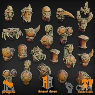 Описание картинки Герои Дедушки Нургла (альтернатива) от 3D Wargaming по цене 1 250руб | Свободный Рынок Миниатюр - СРМ