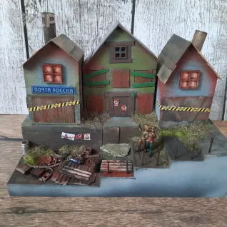 Описание картинки Диорама "Постпостапокалипсис" от Сергей Владимирович по цене 3 000руб | Свободный Рынок Миниатюр - СРМ