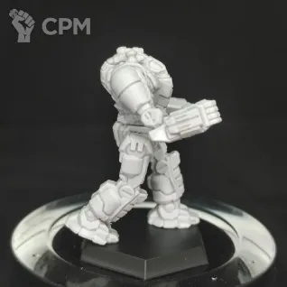 Описание картинки Экстерминатор EXT-4D (65 тонн) от Dwarf Pirate Foundry по цене 450руб | Свободный Рынок Миниатюр - СРМ
