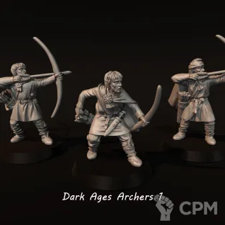 Описание картинки Vendel Era Dark Age Archers 1 от Recruiter по цене 500руб | Свободный Рынок Миниатюр - СРМ