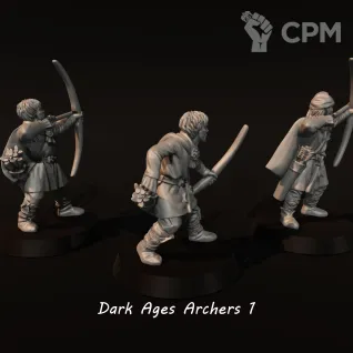 Описание картинки Vendel Era Dark Age Archers 1 от Recruiter по цене 500руб | Свободный Рынок Миниатюр - СРМ