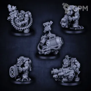 Описание картинки Набор миниатюр Орки Нобы, Nobz от Brother Ork по цене 2 315руб | Свободный Рынок Миниатюр - СРМ