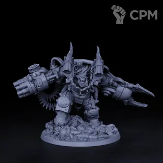 Описание картинки Миниатюра Ork "God Boss", альт. Ghazghkull Thraka от Brother Ork по цене 2 315руб | Свободный Рынок Миниатюр - СРМ
