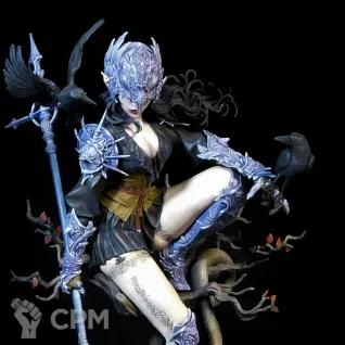 Описание картинки Lenora The  Crow Queen от Asgaroth по цене 50 000руб | Свободный Рынок Миниатюр - СРМ