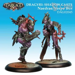 Описание картинки Dragyri Shadow Caste Naedrae Vespa Unit Box от Orc по цене 805руб | Свободный Рынок Миниатюр - СРМ