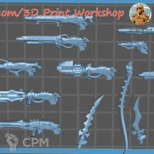Описание картинки Dark Eldar Scourge от 3Д печать миниатюр по цене 352руб | Свободный Рынок Миниатюр - СРМ