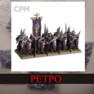 Описание картинки Dark Elves Infantry (8th Edition) от White Rhino по цене 999руб | Свободный Рынок Миниатюр - СРМ