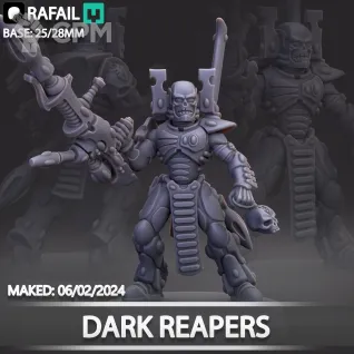 Описание картинки Dark Reapers от Naggaroth Night по цене 1 300руб | Свободный Рынок Миниатюр - СРМ