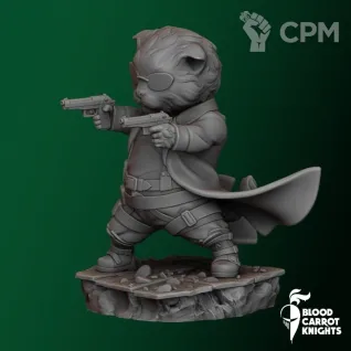 Описание картинки Мео | Коллекционная миниатюра 70 мм от Blood Carrot Knights по цене 1 450руб | Свободный Рынок Миниатюр - СРМ