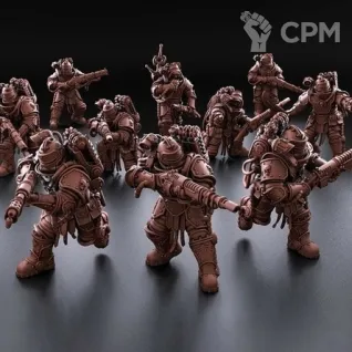 Описание картинки Solar Guard - Squad of the Imperial Force от Орки с наГорки по цене 1 500руб | Свободный Рынок Миниатюр - СРМ