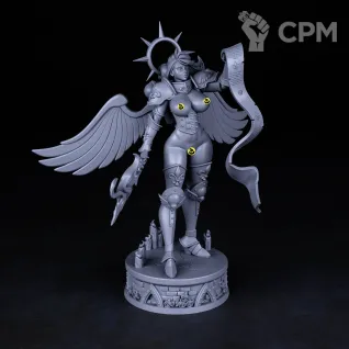 Описание картинки Фигурка под покраску Живая Святая Селестина (Celestine) Warhammer 40000 от Brother Ork по цене 2 600руб | Свободный Рынок Миниатюр - СРМ