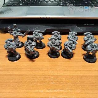 Описание картинки Dark Angels Tactical Squad (Dark Vengeance) от Сергиев Илья по цене 2 000руб | Свободный Рынок Миниатюр - СРМ