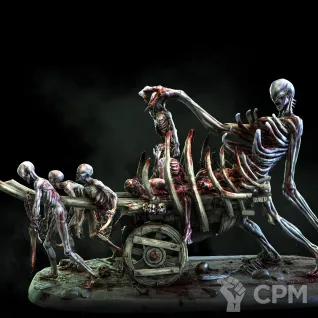 Описание картинки Corpse Cart от  по цене 350руб | Свободный Рынок Миниатюр - СРМ