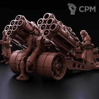 Описание картинки Artillery Team Multiple rocket launcher от koksee по цене 800руб | Свободный Рынок Миниатюр - СРМ