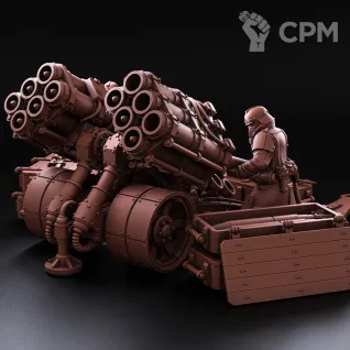 Описание картинки Artillery Team Multiple rocket launcher от koksee по цене 800руб | Свободный Рынок Миниатюр - СРМ