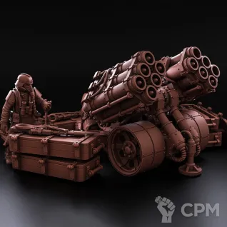 Описание картинки Artillery Team Multiple rocket launcher от koksee по цене 800руб | Свободный Рынок Миниатюр - СРМ