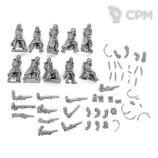 Описание картинки Death Korps of Krieg Grenadier squad от Red Rooster по цене 1 977руб | Свободный Рынок Миниатюр - СРМ