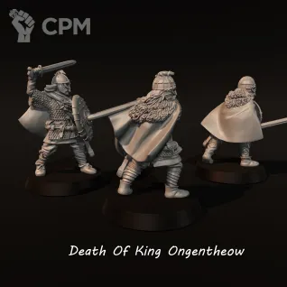 Описание картинки Vendel Era Death of king Ongentheow от Recruiter по цене 550руб | Свободный Рынок Миниатюр - СРМ