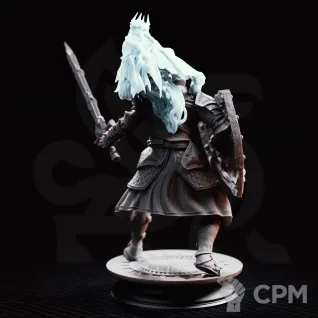 Описание картинки Possessed Skeleton Knight - Death's Grasp от PocketSized Prints по цене 300руб | Свободный Рынок Миниатюр - СРМ