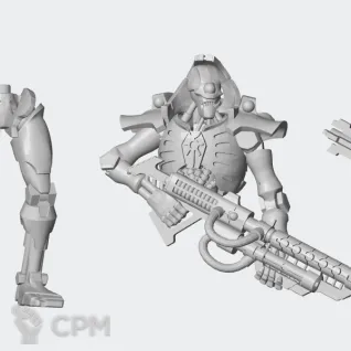 Описание картинки Necron Deathmarks (5 шт.) от Leshiy по цене 600руб | Свободный Рынок Миниатюр - СРМ