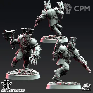 Описание картинки Gore Warriors of War от Manufactorum76 по цене 1 600руб | Свободный Рынок Миниатюр - СРМ