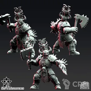 Описание картинки Gore Warriors of War от Manufactorum76 по цене 1 600руб | Свободный Рынок Миниатюр - СРМ