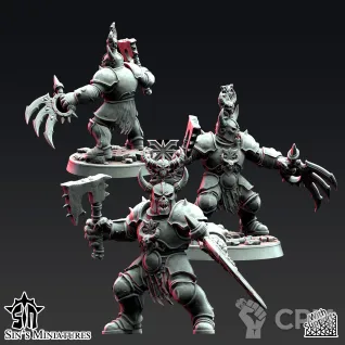 Описание картинки Gore Warriors of War от Manufactorum76 по цене 1 600руб | Свободный Рынок Миниатюр - СРМ