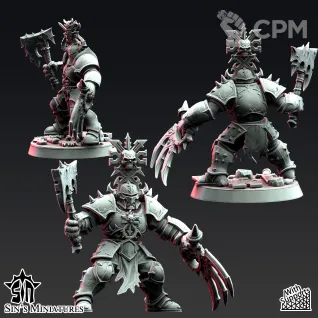Описание картинки Gore Warriors of War от Manufactorum76 по цене 1 600руб | Свободный Рынок Миниатюр - СРМ